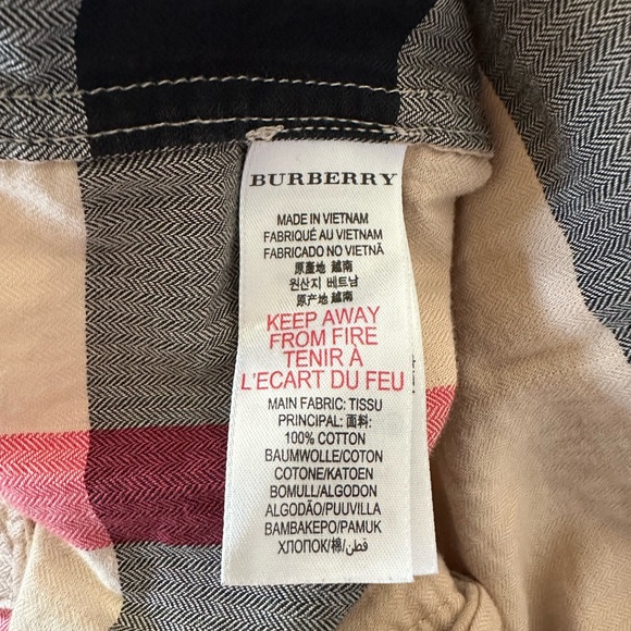 Burberry boys nova check button up shirt size 5y - Picture 6 of 7